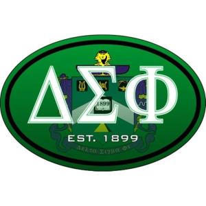 Delta Sigma Phi Color Oval Decal