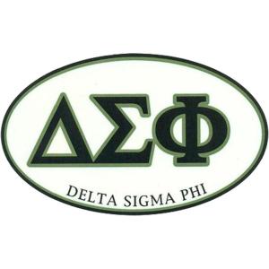 Delta Sigma Phi Euro Decal Oval Sticker