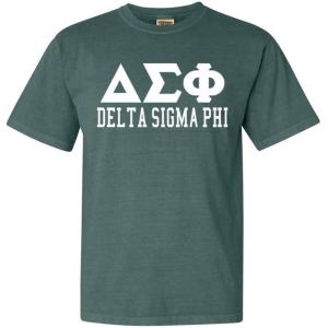 Delta Sigma Phi Greek Heavyweight T-Shirt(Emerald)