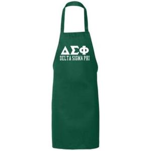 Delta Sigma Phi Large Apron Forest Green