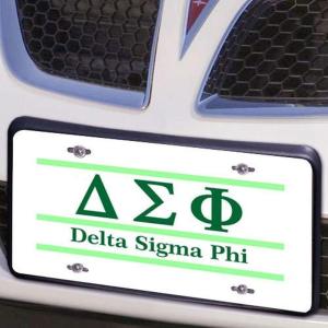 Delta Sigma Phi Lettered Lines License Cover