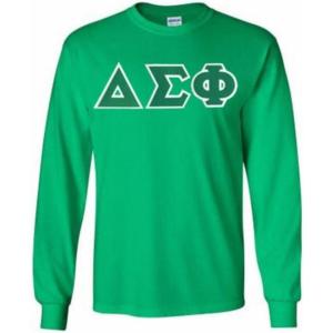 Delta Sigma Phi Lettered Long Sleeve(Kelly Green)