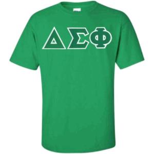 Delta Sigma Phi Lettered T-Shirt(Irish Green)