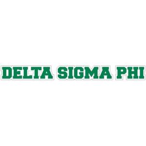 Delta Sigma Phi Long Window Sticker