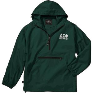 Delta Sigma Phi Pack-N-Go Pullover(Forest Green)