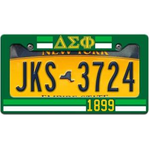 Delta Sigma Phi Year License Plate Frame