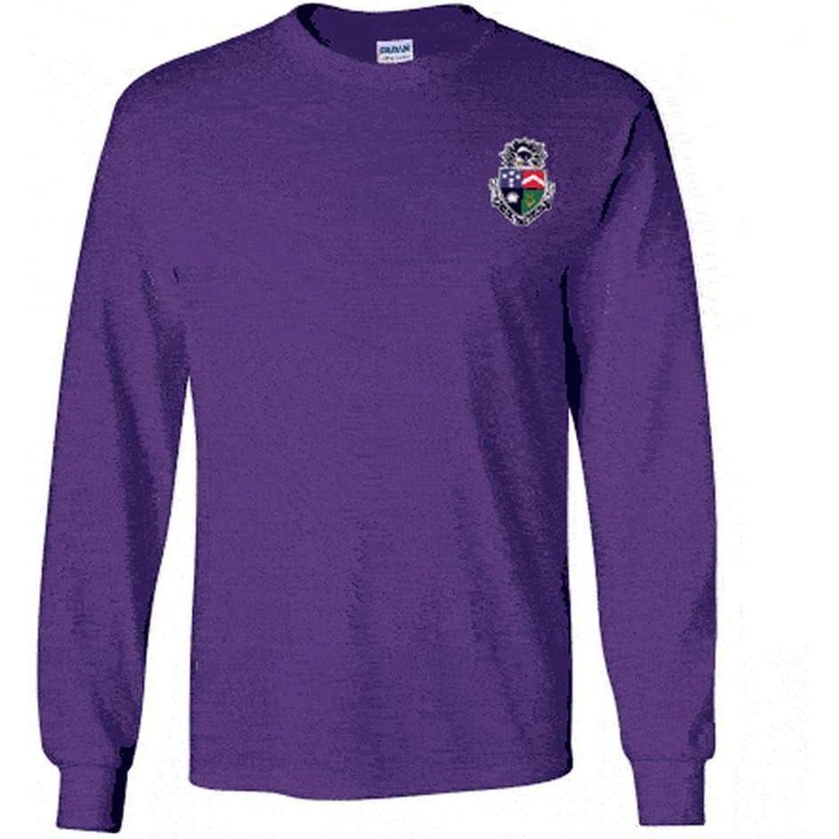 imageDelta Tau Delta DTD Fraternity Crest Longsleeve TeePurple
