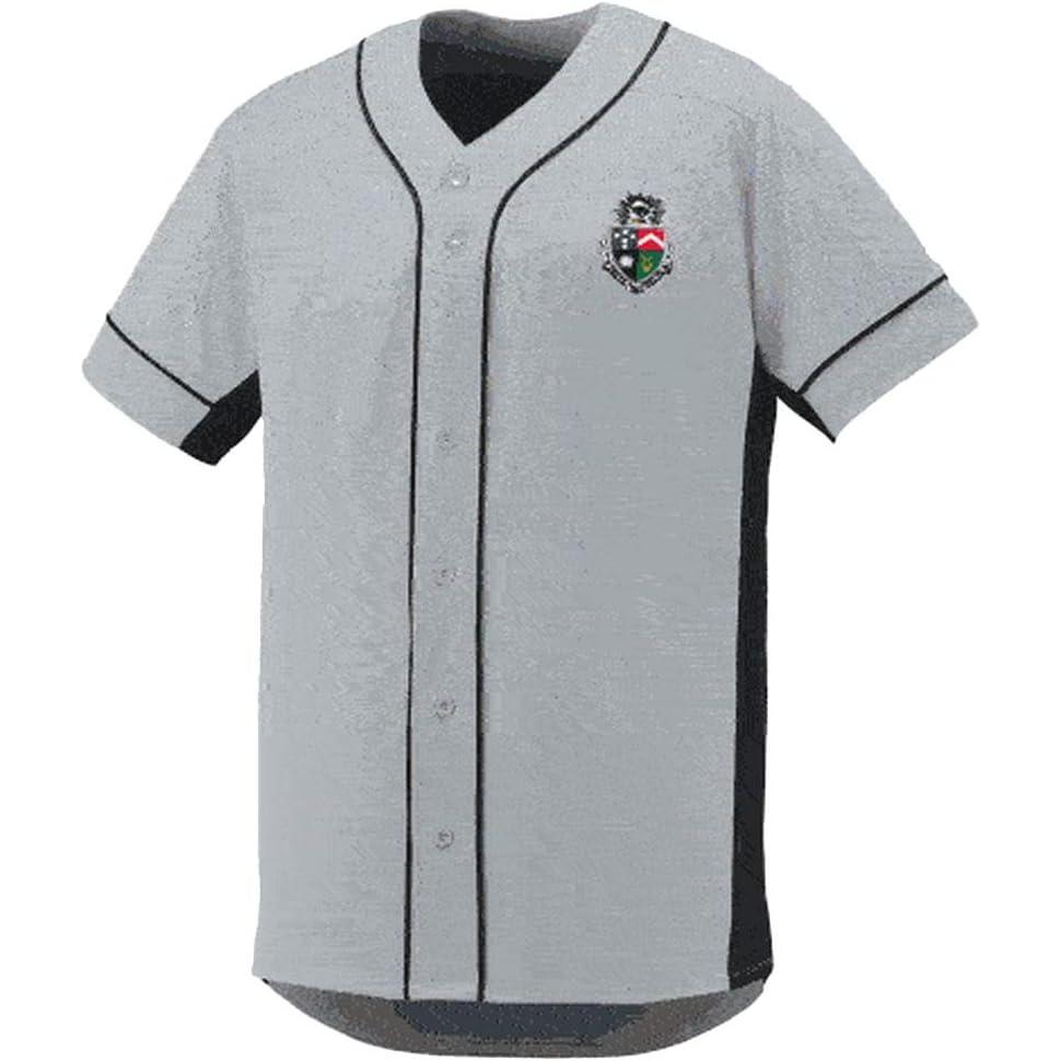 imageDelta Tau Delta DTD Fraternity Crest Slugger Baseball JerseySilverBlack