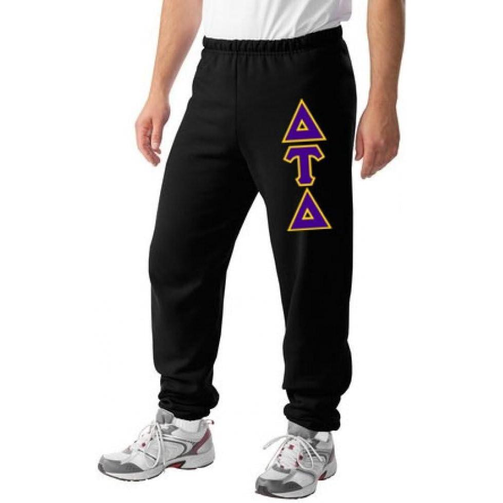 imageDelta Tau Delta DTD Lettered SweatpantsBlack