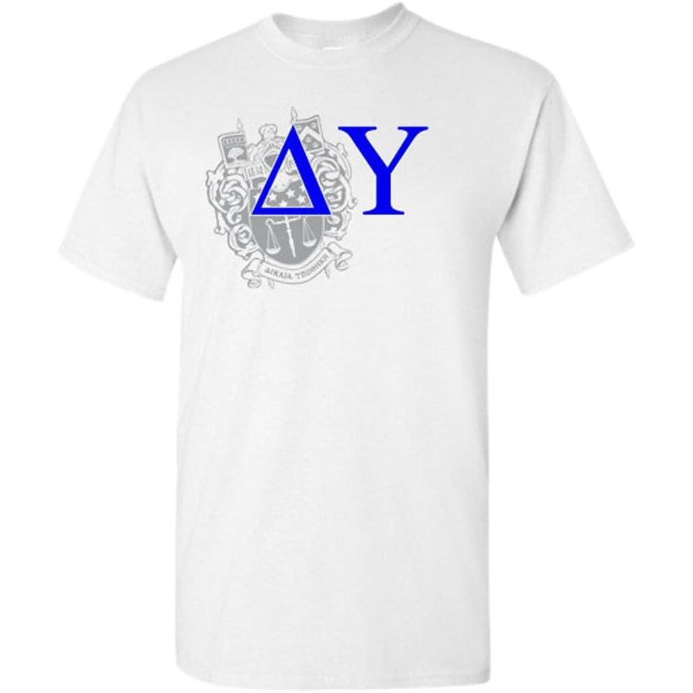 imageDelta Upsilon DU Greek Crest TShirtLight Grey