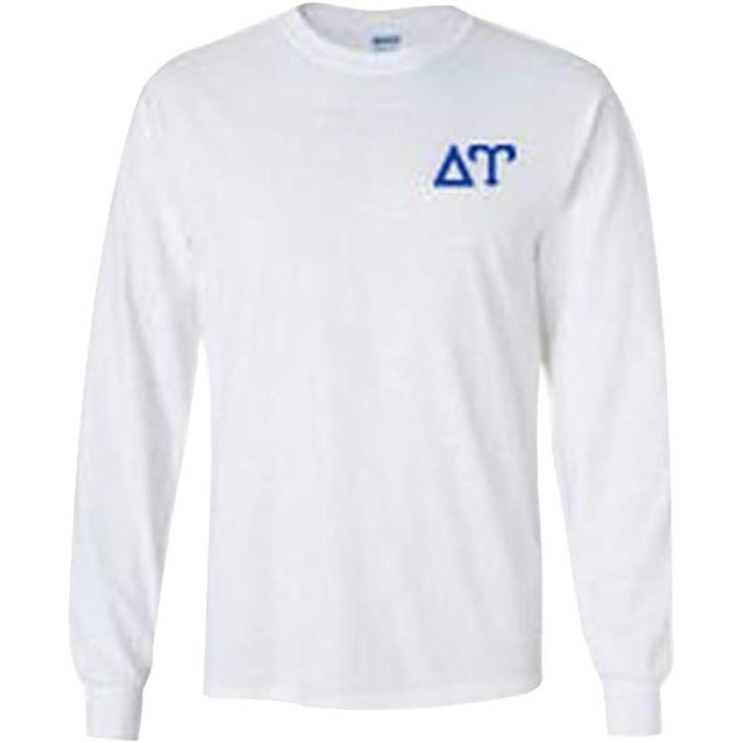 imageDelta Upsilon DU World Famous Crest Long Sleeve TShirtWhite