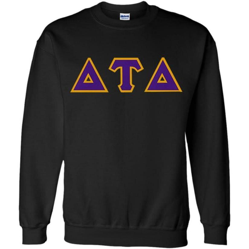 imageGreekgear Delta Tau Delta Lettered CrewneckBlack
