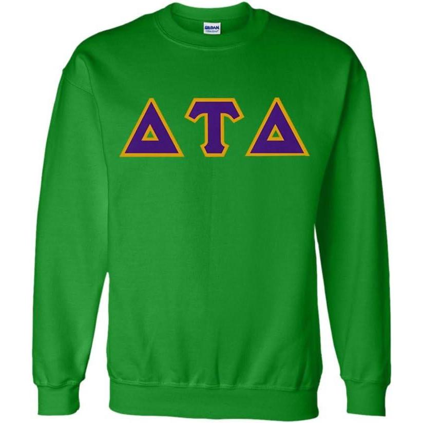 imageGreekgear Delta Tau Delta Lettered CrewneckIrish Green