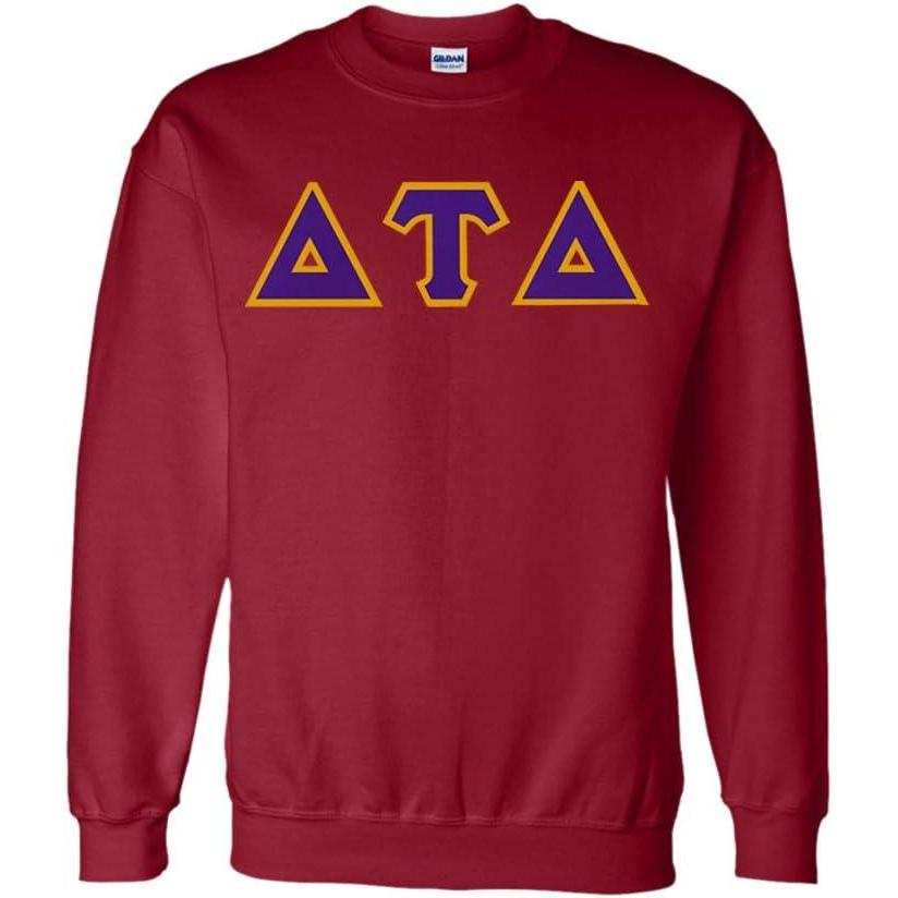 imageGreekgear Delta Tau Delta Lettered CrewneckMaroon