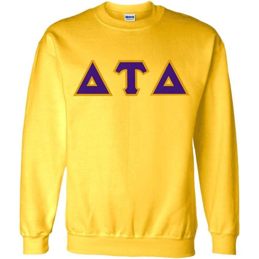imageGreekgear Delta Tau Delta Lettered CrewneckYellow