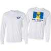 Delta Upsilon DU World Famous Crest Long Sleeve T-Shirt(White)