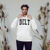 Greekgear Delta Tau Delta DTD Nickname Hooded Sweatshirt(White)