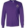 Delta Tau Delta DTD Fraternity Crest Longsleeve Tee(Purple)