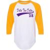 Delta Tau Delta DTD Tail Year Raglan(White W/Gold)