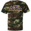 Delta Tau Delta Lettered Camouflage T-Shirt(Camouflage)