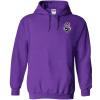 Greekgear Delta Tau Delta DTD Crest – Shield Emblem Hooded Sweatshirt(Purple)