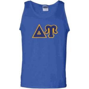 Delta Upsilon Lettered Tank Top(Royal Blue)