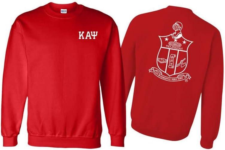 imageKappa Alpha Psi World Famous Crest Shield Printed Crewneck SweatshirtRed