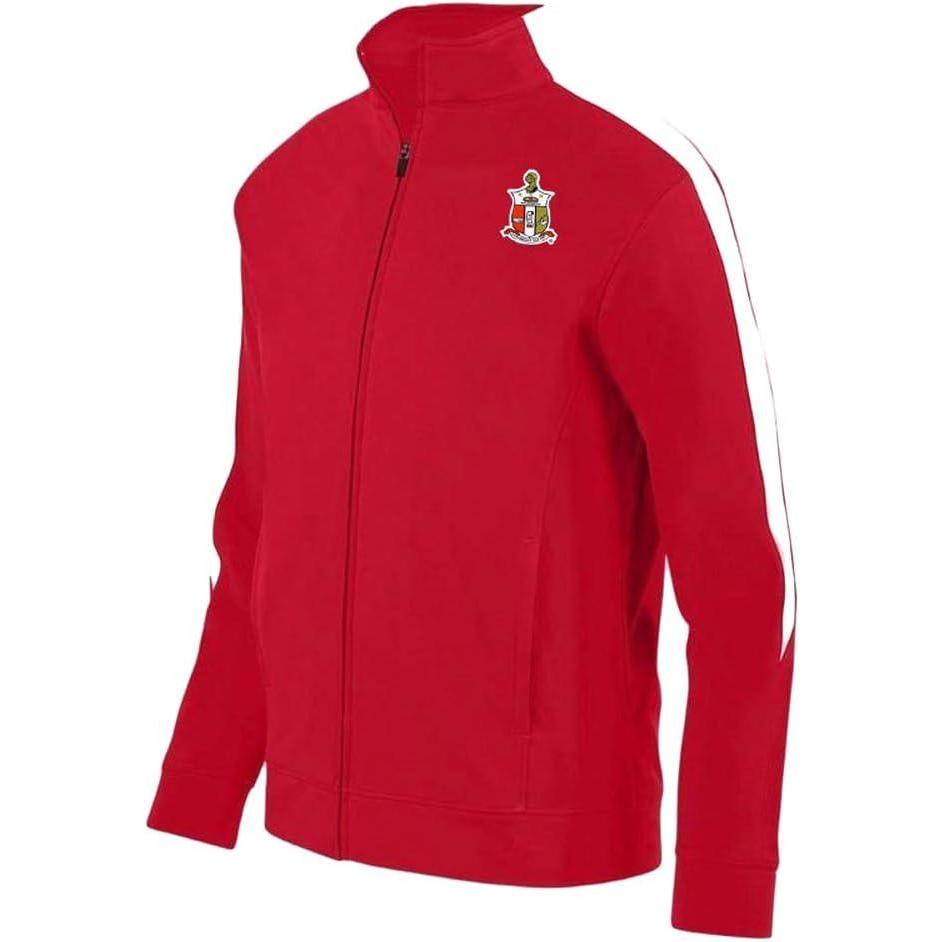 imageGreekgear Kappa Alpha Psi Medalist Track JacketRedWhite