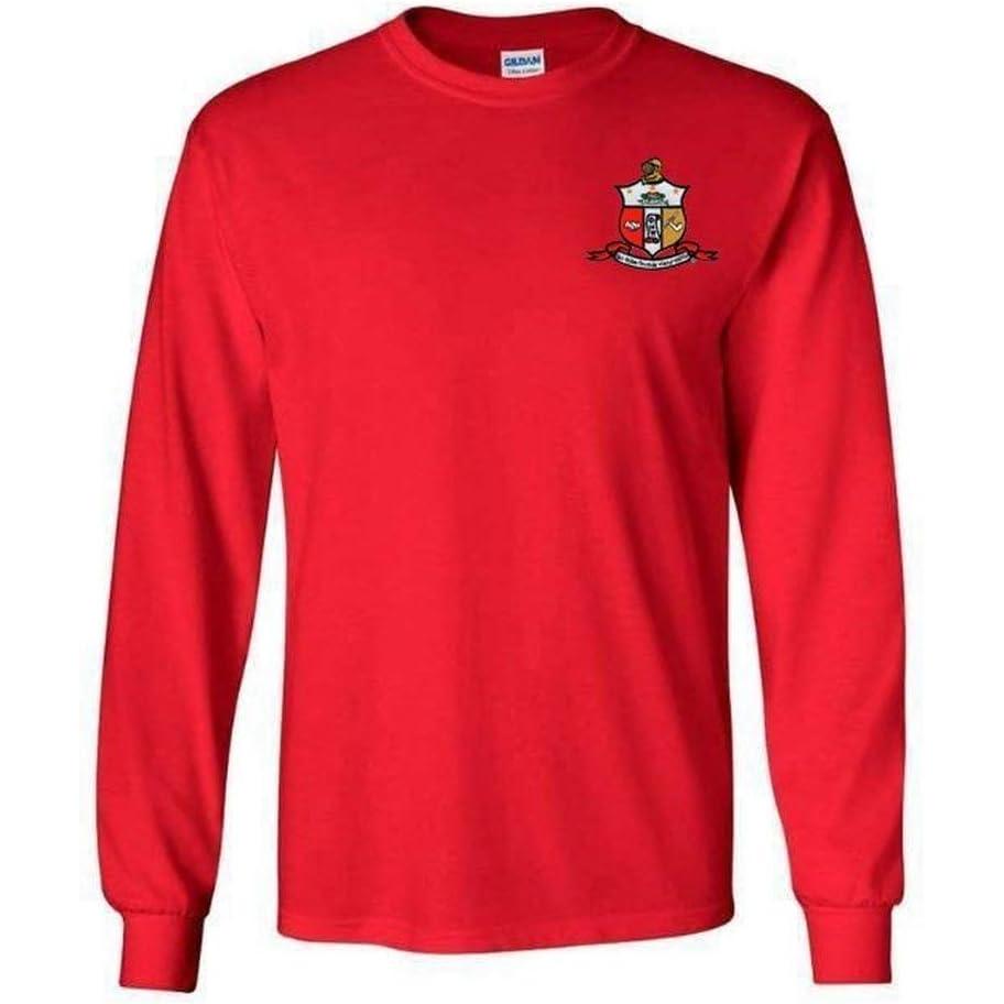 imageKappa Alpha Psi Fraternity Crest Shield Longsleeve TeeRed