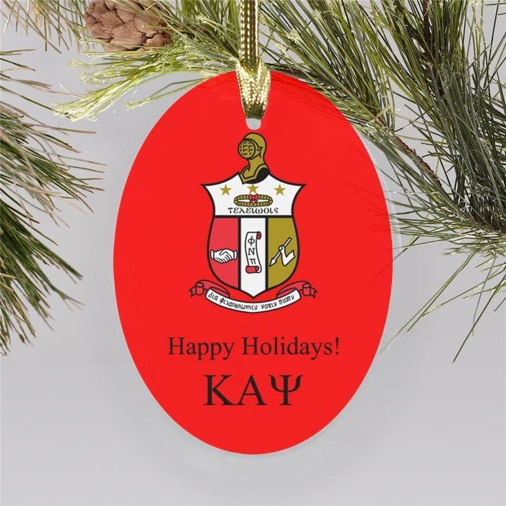 imageKappa Alpha Psi Holiday Crest Oval Ornament