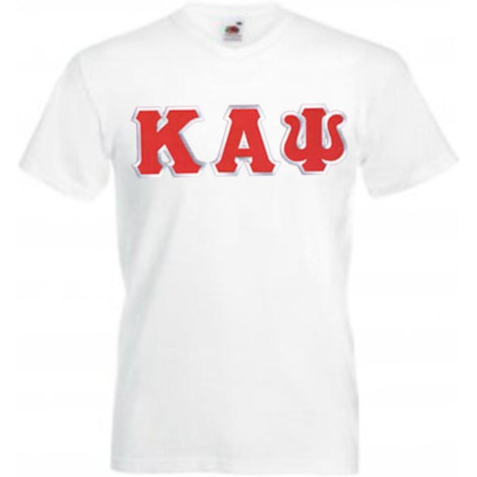 imageKappa Alpha Psi Lettered VNeck TShirtWhite