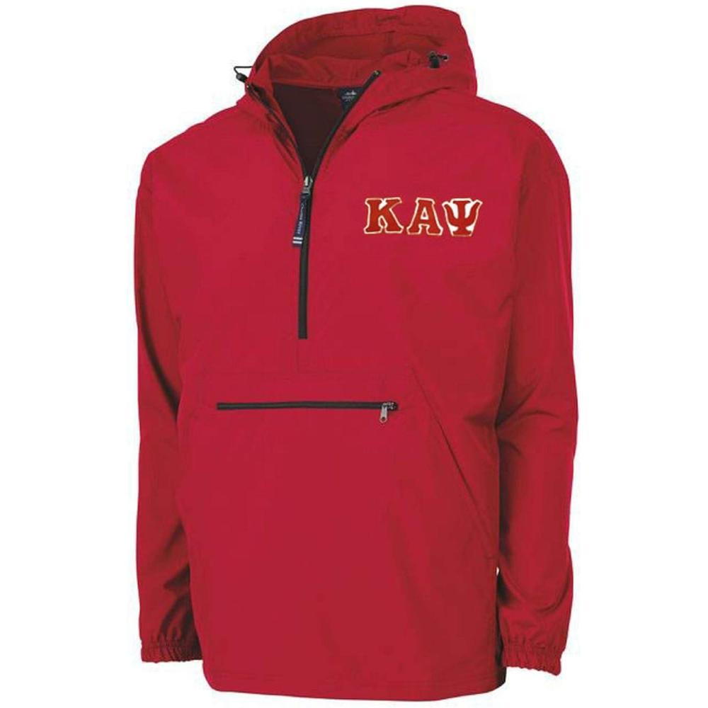 imageKappa Alpha Psi Tackle Twill Lettered Pack N Go PulloverRed