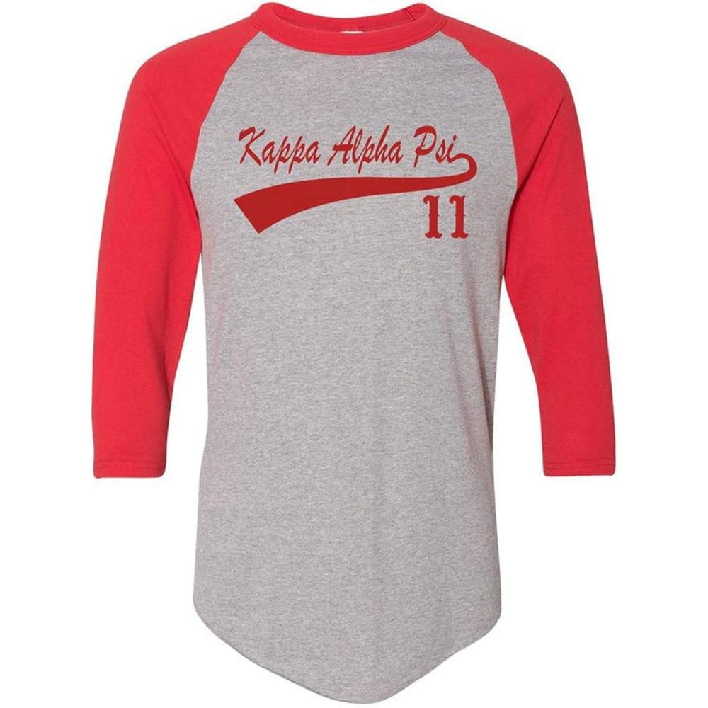 imageKappa Alpha Psi Tail Year RaglanGrey WRed