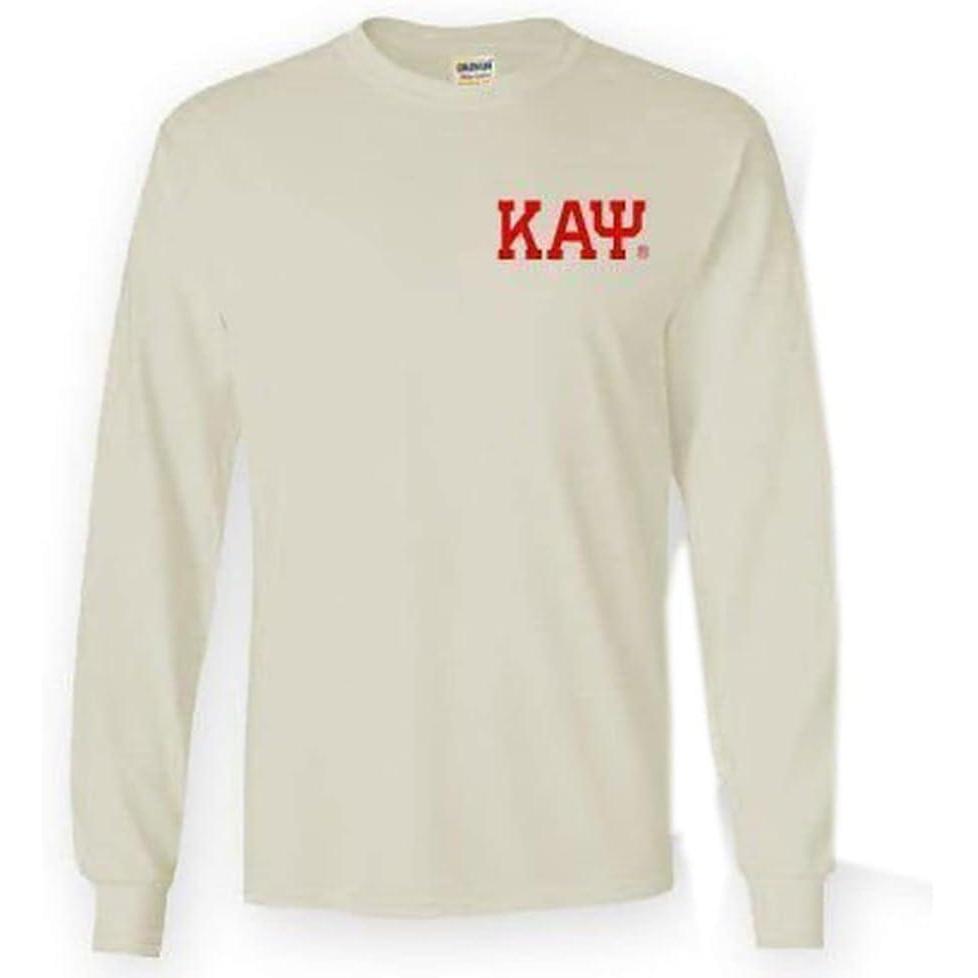 imageKappa Alpha Psi World Famous Crest  Shield Long Sleeve TShirtWhite