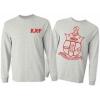Kappa Alpha Psi World Famous Crest – Shield Long Sleeve T-Shirt(Light Grey)