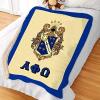 Greekgear Alpha Phi Omega Sherpa Lap Blanket
