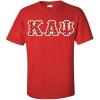 Kappa Alpha Psi Fraternity Crest – Shield Twill Letter Tee(Red)