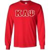 Kappa Alpha Psi Lettered Long Sleeve Shirt(Red)