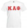 Kappa Alpha Psi Lettered V-Neck T-Shirt(White)