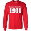 Kappa Alpha Psi Logo Long Sleeve Tee(Red)