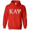 Kappa Alpha Psi World Famous Greek Hoodie – Red with White Imprint(Red)