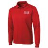 Kappa Alpha Psi World Famous Long Sleeve Dry Fit Polo(True Red)