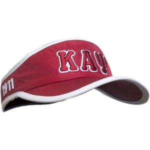 Kappa Alpha Psi Feather Light Visor(Maroon/White)