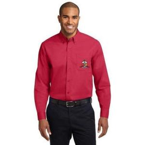Kappa Alpha Psi Long Sleeve Oxford(Red/Light Stone)