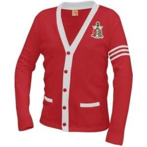 Kappa Alpha Psi Varsity Cardigan Sweater(Red)