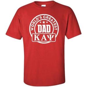 Kappa Alpha Psi World’s Greatest Father T-Shirt(Red)