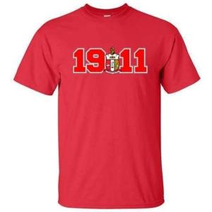 Kappa Alpha Psi Year Crest T-Shirt(Red)
