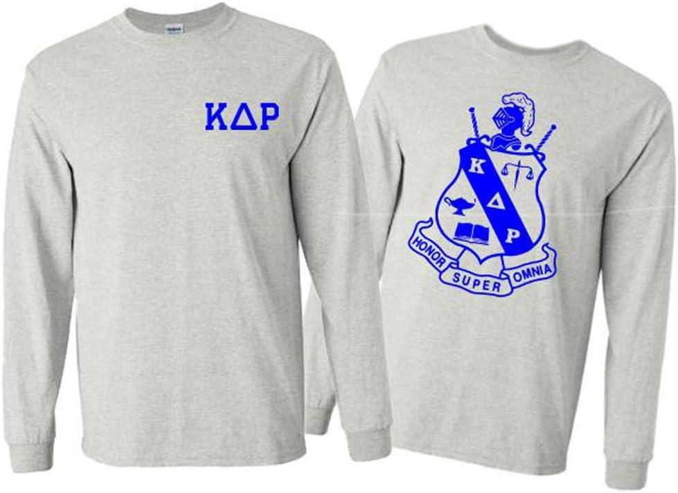 imageKappa Delta Rho World Famous Crest Long Sleeve TShirtLight Grey
