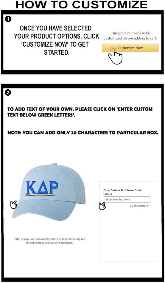imagePersonalized Kappa Delta Rho Greek Line HatLight Blue