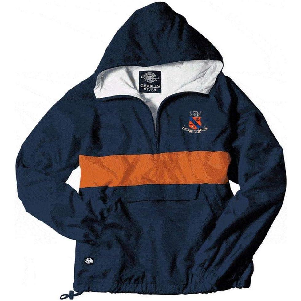 imageGreekgear Kappa Delta Rho Crest Shield AnorakNavyOrange